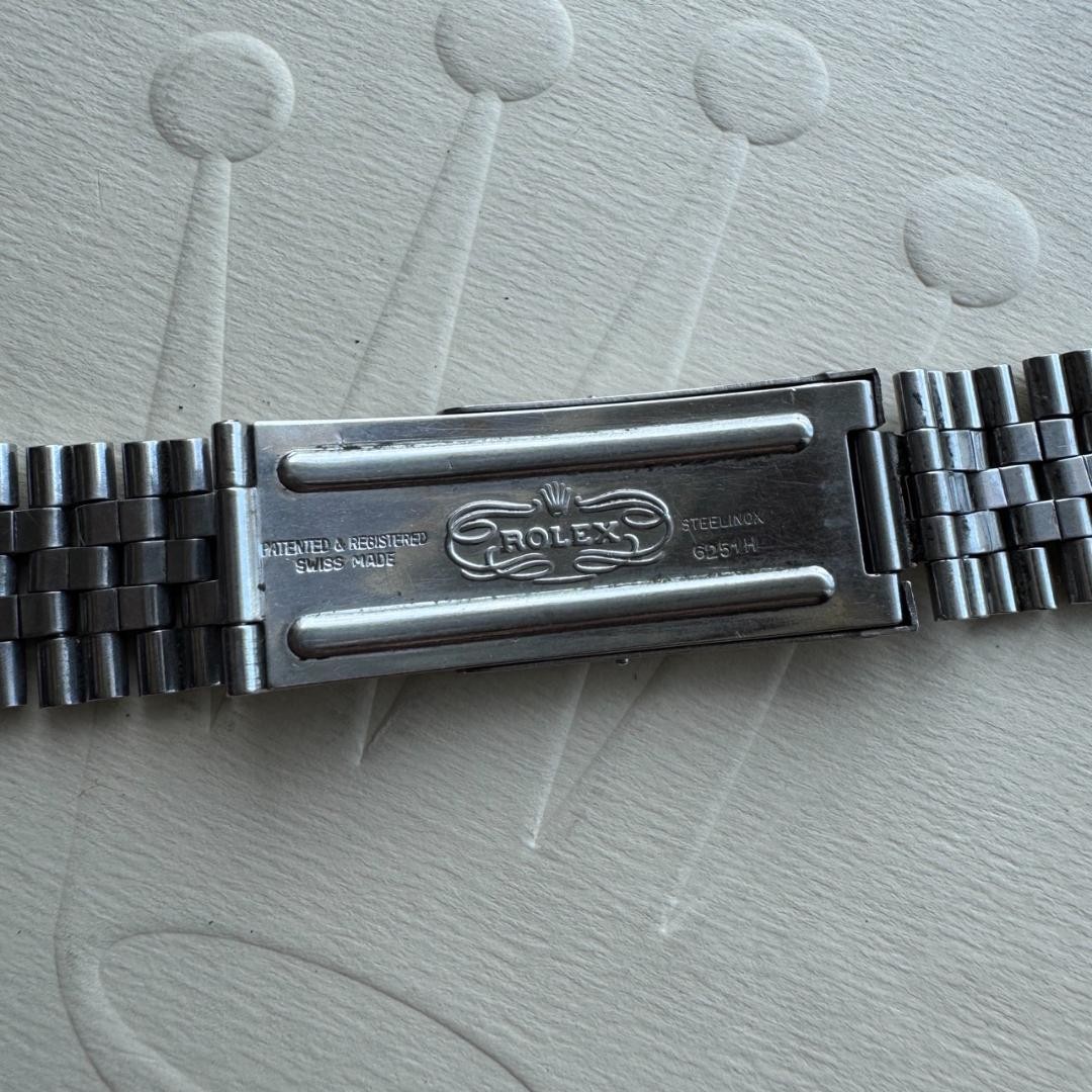 ロレックス　純正ベルト　6251H ROLEX Genuine Band Old Jubilee 6251H Watch Parts SS Silver Set