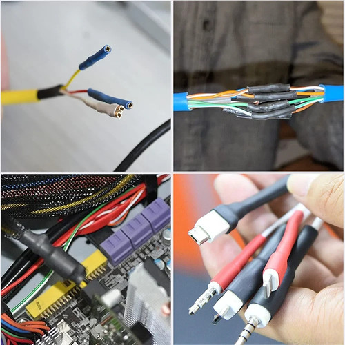 20 FT. 20' Feet BLACK 3/8" 9mm Polyolefin 2:1 Heat Shrink Tubing Tube Cable UL - Picture 9 of 11