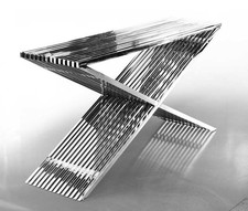 Buffet Unique En Acier Inoxydable Poli 40 KG Longueur 152 CM Hauteur 76 CM