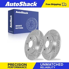 Rear Drilled Slotted Brake Rotors for Scion xB Toyota Corolla iM Matrix