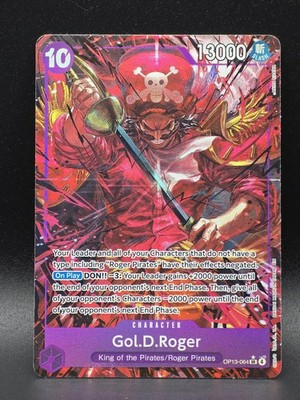 Gol.D.Roger  (Alternate Art) OP13-064 Carrying On His Will One Piece Foil NM
