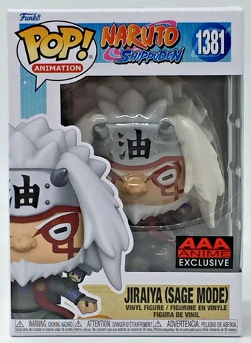 Funko Pop! Naruto Shippuden Jiraiya Sage Mode #1381 AAA Anime Exclusive  W/PP