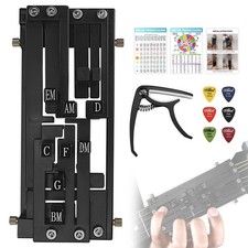 Guitar Chord Presser, Beginner Guitar Learning Tool with 11 Chords, Capo  Pi...
