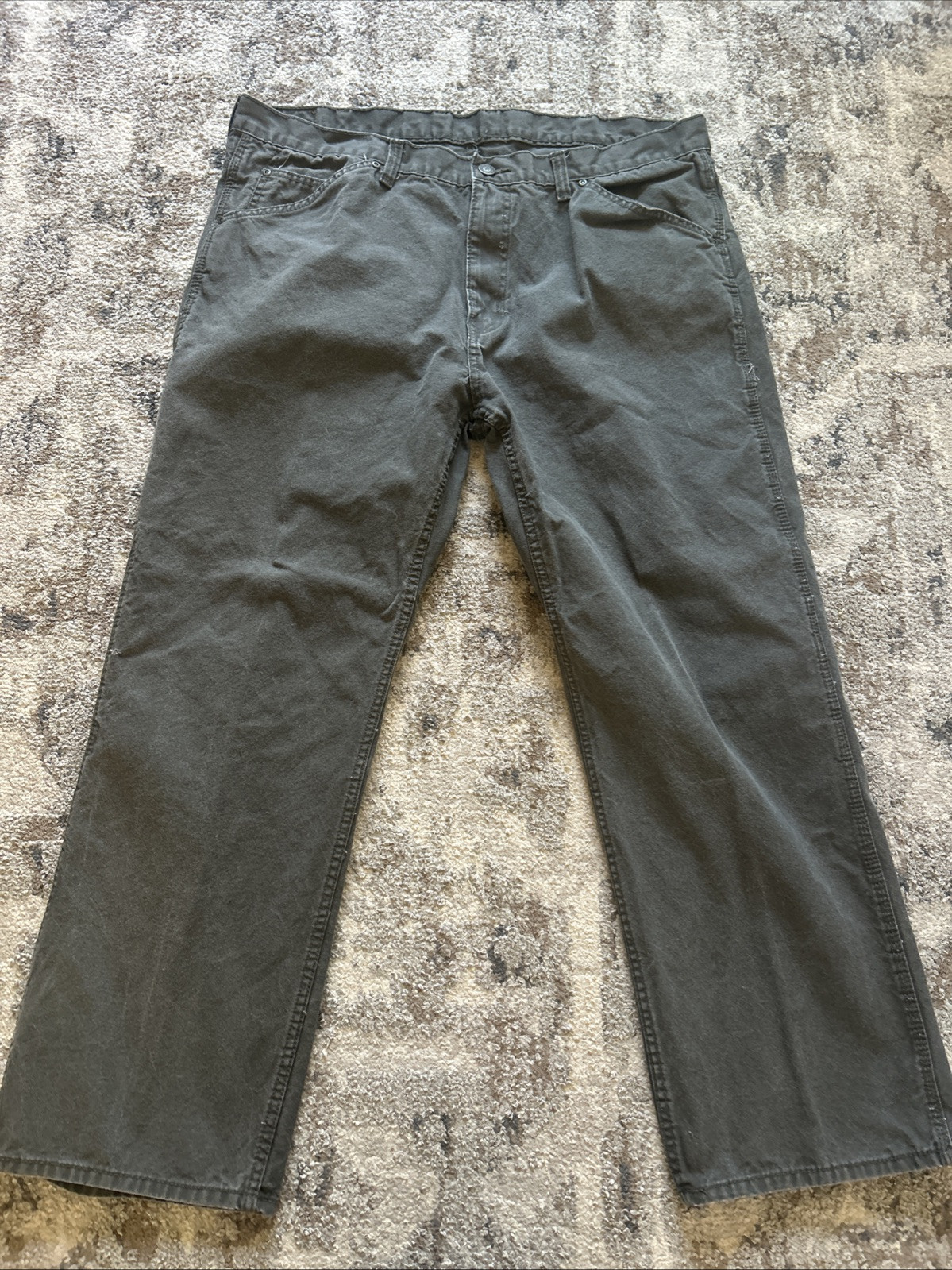Irontown Workwear Men's Green Canvas Carpenter Pants 42x32