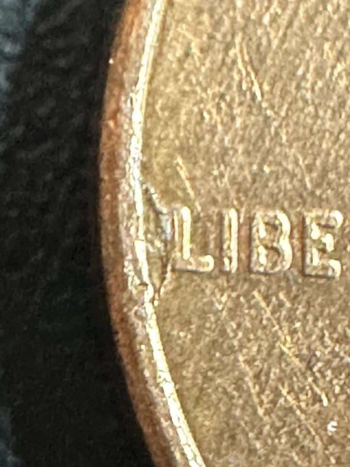1992 P Penny, Plating Error - Before “L” From Liberty, Actual Coin - Image 2 of 4