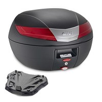 Givi V40N Bauletto 40LT Schwarz + SR115 Piastra Suzuki AN 400 Burgman 2005 2006