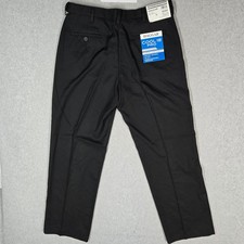 Haggar Men Pants 34W X 30L Black Dress Pants HC00235 Cool 18 Pro Gabardine NWT