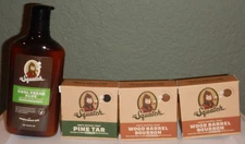 Dr. Squatch men's natural soap wood barrel lotion cool pine fresh aloe LOT OF 4