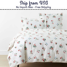 The Company Store Rifle Paper Co Ditsy Dahlia Duvet Cover Cream Multi
