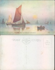 Sailing boats at sunset CW Faulkner Co Ltd Seascape