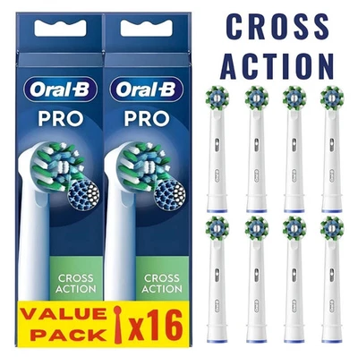 DE 16 Stück Oral-B CrossAction Aufsteckbürsten CleanMaximiser Zahnbürstenaufsatz