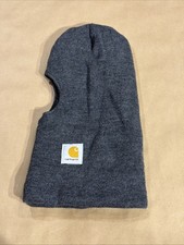 Carhartt Face Mask Beanie Mens Gray Knit Balaclava Thinsulate Flex USA MADE
