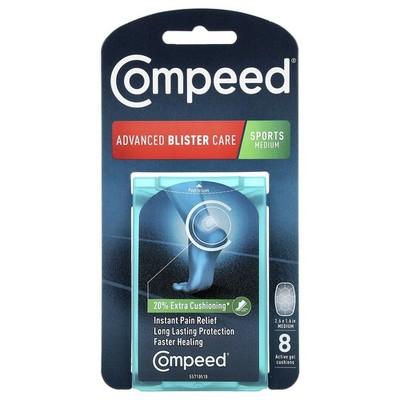 Advanced Blister Care, Sports Medium , 8 Active Gel Cushions