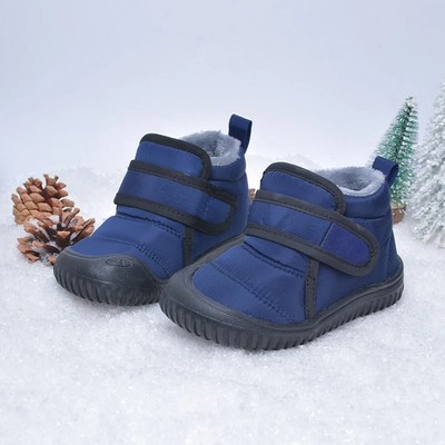 High Quality Durable Kids Anti-slip Waterproof Soft Plush Winter Snow Short Boot