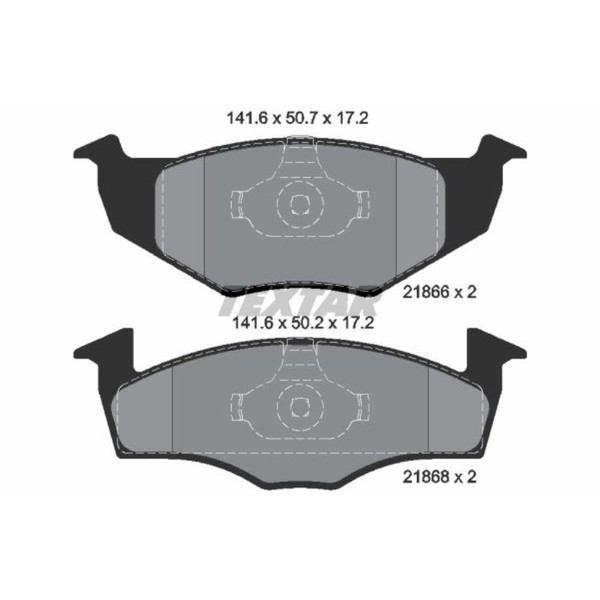 Textar BremsbeläGe Bremsbelegsatz Vorne FüR Skoda Fabia II VW Polo Fox-image