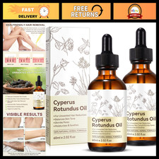 2 Pack Natural Cyperus Rotundus Oil for Hair Removal, Reduces Unwanted Hair Grow