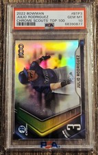 2022 BOWMAN CHROME SCOUTS' TOP 100 JULIO RODRIGUEZ BTP3