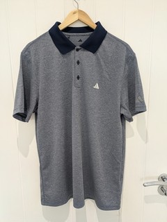 Mens Adidas Blue / Denim Golf Polo Size Large