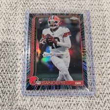 2025 Topps Chrome Football Neon Pulse Refractor Shedeur Sanders #315 SSP