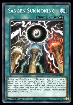 Yugioh Sangen Summoning LEDE-EN059 Common 1st Edition NM
