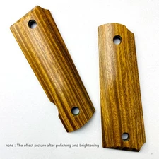 1 Pair Durable Verawood Patches Non-slip Handle Scales for 1911 Grips Models
