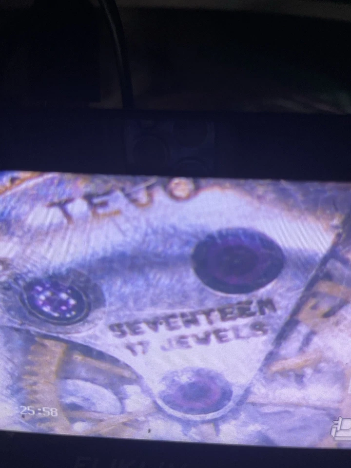 Vintage Bucherer Luxury 17 Jewels Swiss W Diamonds Watch Necklace Working Ster - Image 4 of 4