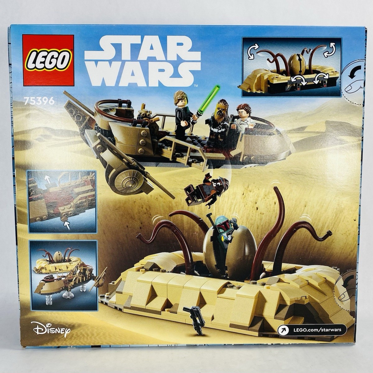 New! LEGO Star Wars Desert Skiff & Sarlacc Pit Set 75396 with Nien