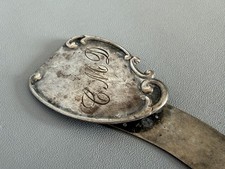 Stamped STERLING Antique Silver Victorian Letter Opener Clip Page Bookmark 092