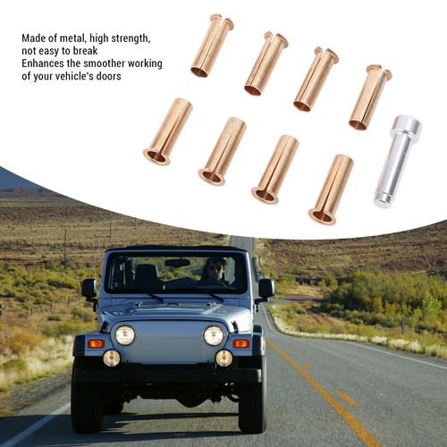 New Door Hinge Pin Liners Bushings Kit Metal For TJ YJ CJ LJ 1986-2006 - Picture 8 of 23