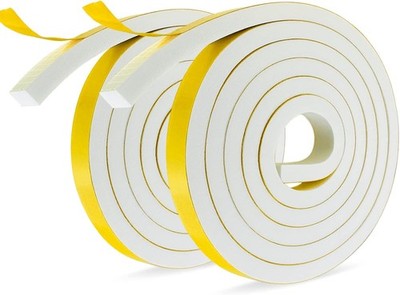 Moosgummi Selbstklebend Weiß Dichtungsband Selbstklebend 12 mm(B) x10 mm(D) 