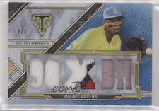 2021 Topps Triple Threads Relics Sapphire 1/3 Rafael Devers #TTR-RD 00d2
