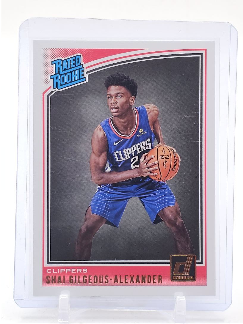 SHAI GILGEOUS-ALEXANDER 2018-19 DONRUSS RATED ROOKIE CLIPPERS RC Q5690