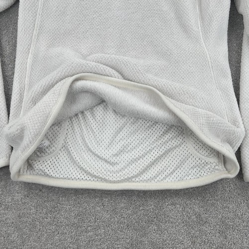 Patagonia Maglione Donna Grande Bianco Synchilla Snap T Pullover Polartec Pile - Foto 11 di 22