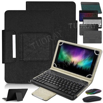 QWERTZ Tastatur Universal Hülle Für Samsung Glaxy Tab A9+ A8 S9 FE S8 S7 S6 Lite