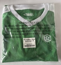 Awana Clubs Youth L Green White Uniform Jersey New In Plastic Wrap