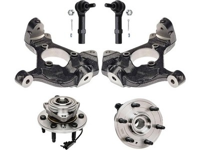 For Escalade EXT Wheel Hub Steering Knuckle Tie Rod Kit Detroit Axle 74881KHYG