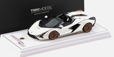 TSM MODEL,Voiture de 2020 white color - LAMBORGHINI Sian roadster, 1/43, TSM4...