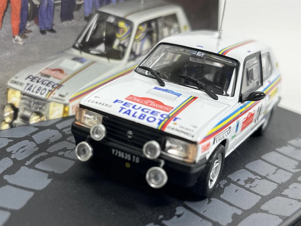G Del Zoppa E Tognana Talbot Samba Rallye Sanremo 1983 1:43 Altaya TS2 B4 - Image 3 of 4