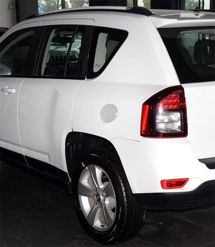 Cubierta de tanque de llenado de combustible cromado de acero para Jeep Compass 2008-2016 puerta tapa de gasolina moldura - Imagen 8 de 8