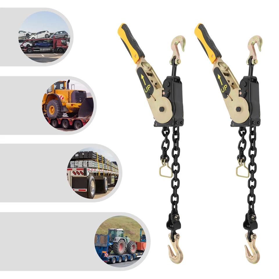 Heavy Duty Ratcheting Chain Binders 2 PCS Truck Ratcheting Chain Load Binders - Image 2 of 4