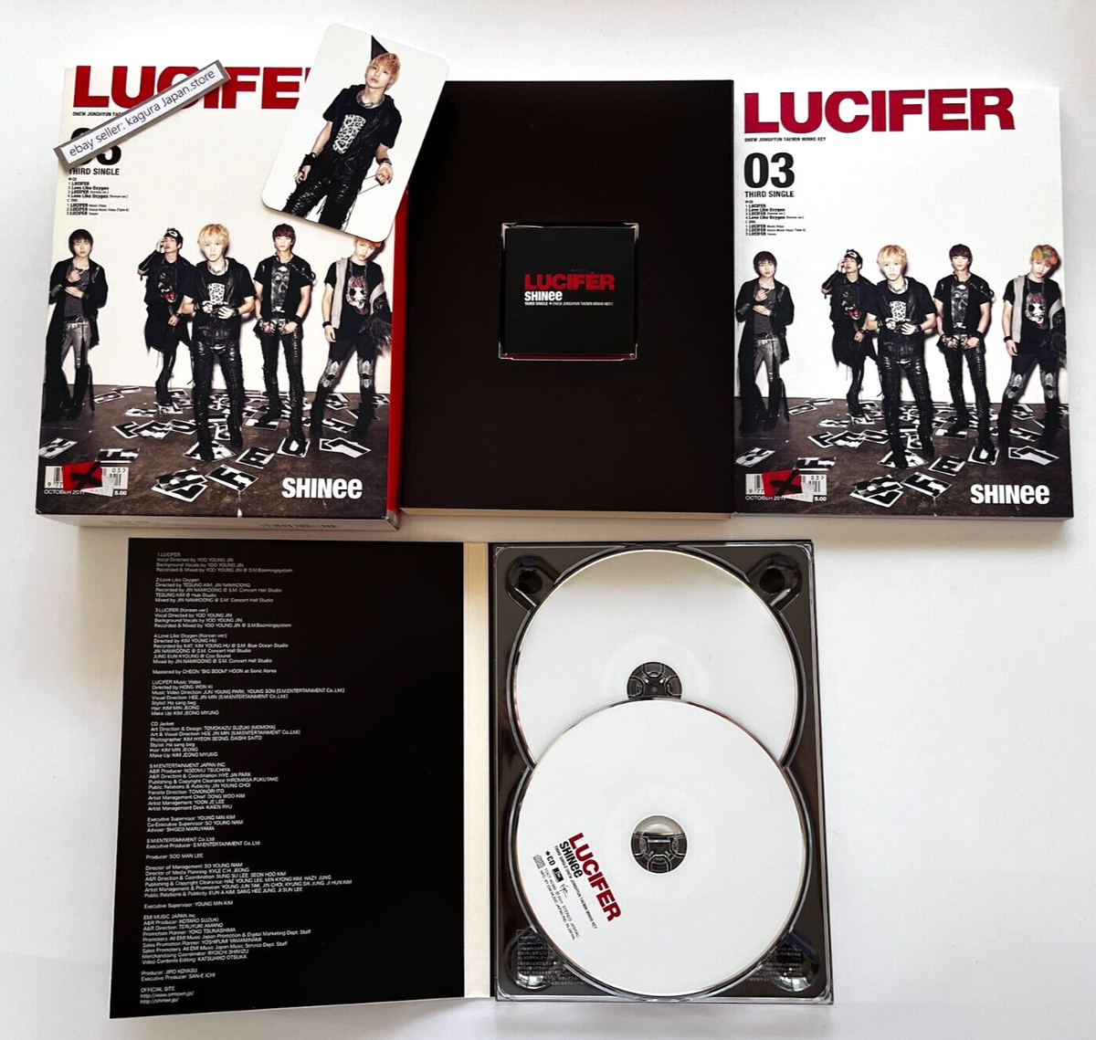 テミン　SHINee アルバムセット　12枚 SHINee TAEMIN LUCIFER A CD + DVD + PHOTO BOOKLET 68P +