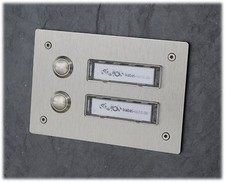 Edelstahl Türstation Klingelanlage Klingelplatte Türklingel V2A 2