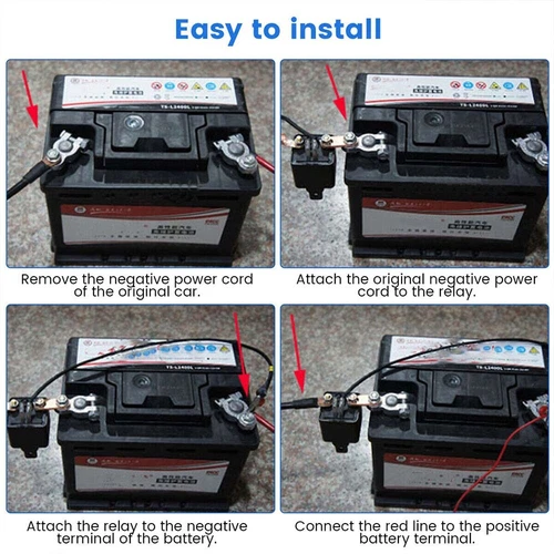 Master Kill Cut-off Switch Isolator Wireless Remote Car Battery Disconnect Relay - Bild 10 von 12