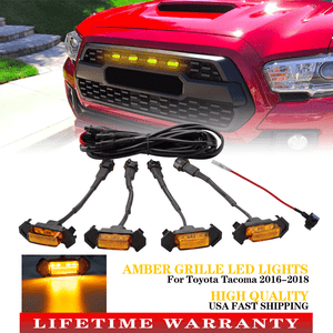 4pc-Raptor-Style-Amber-Lens-Grille-LED-Lights-For-16-18-20-Toyota-Tacoma-TRD-Pro