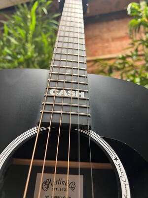 Martin&Co est 1833 Johnny Cash Acoustic Flat Black Guitar