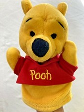 Vintage Disney Winnie The Pooh 9" Hand Puppet Stuffed Bear Plush Mattel
