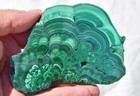 Beautiful Polished Malachite Slice Congo Natural Crystals 109mm 4.3" 4216 dxx — photo 10