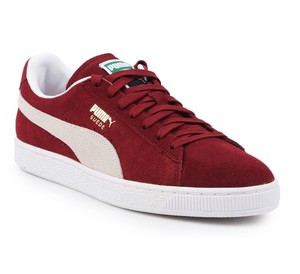 puma suede cabernet white
