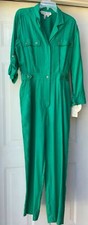Vintage Women's COLORAYONS 1970s 1980s Jumpsuit Button Front Size 12 NEW w/tags