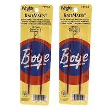 Boye Interchangable Aluminum Knitting Needles 2 Sets - Size 3 Red Knitmates
